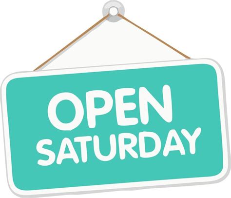 are shops open on saturday